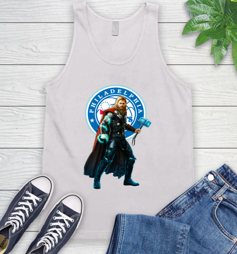 NBA Thor Avengers Endgame Basketball Philadelphia 76ers Tank Top