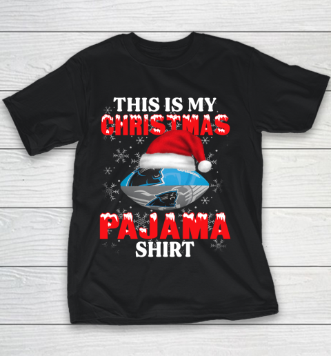 Carolina Panthers This Is My Christmas Pajama Shirt NFL Youth T-Shirt