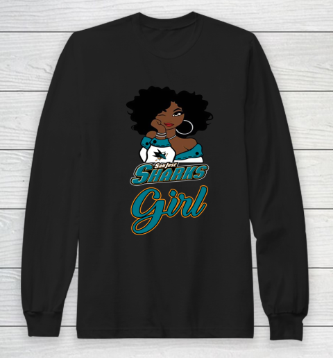 San Jose Sharks Girl NHL Long Sleeve T-Shirt