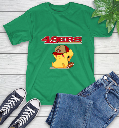 NFL Pikachu Football San Francisco 49ers T-Shirt 7