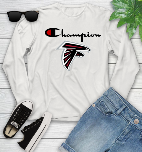NFL Football Atlanta Falcons Champion Shirt Youth Long Sleeve 10