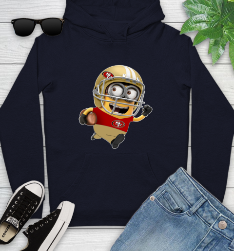 NFL San Francisco 49ers Minions Disney Football Sports Youth Hoodie 4