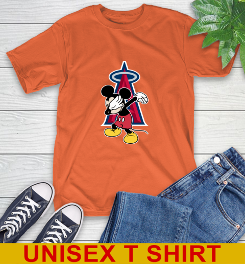 Los Angeles Angels MLB Baseball Dabbing Mickey Disney Sports T-Shirt 5