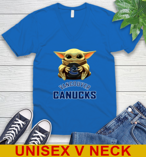 NHL Hockey Vancouver Canucks Star Wars Baby Yoda Shirt 54