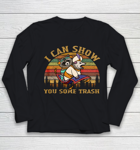 I Can Show You Some Trash Racoon Possum Vintage Youth Long Sleeve