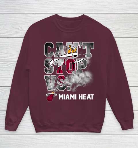 NBA Miami Heat Basketball Can't Stop Vs Youth Sweatshirt 4