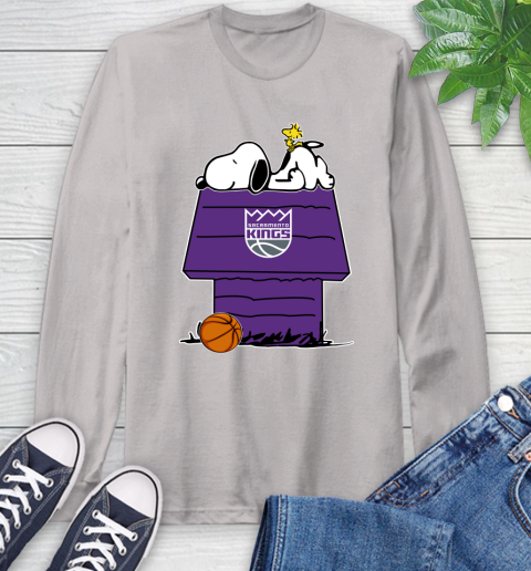 Sacramento Kings NBA Basketball Snoopy Woodstock The Peanuts Movie Long Sleeve T-Shirt 12