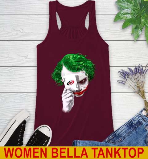 Carolina Hurricanes NHL Hockey Joker Card Shirt Racerback Tank 2