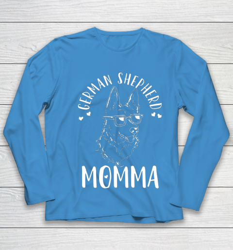 Dog Mom Shirt German Shepherd Momma Dog Mom Mama Gift Youth Long Sleeve 5