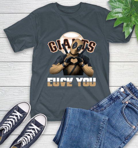 MLB San Francisco Giants Deadpool Love You Fuck You Baseball Sports T-Shirt 10