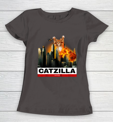 CATZILLA  Funny Kitty Tshirt for Cat lovers to Halloween Women's T-Shirt 7