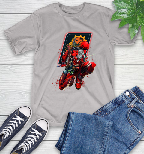 NBA Deadpool Marvel Comics Sports Basketball Phoenix Suns T-Shirt 12