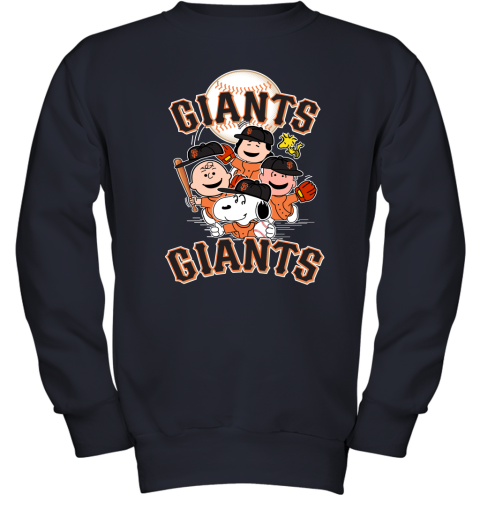 MLB San Francisco Giants Snoopy Charlie Brown Woodstock The Peanuts Movie  Baseball T Shirt_000 T-Shirt