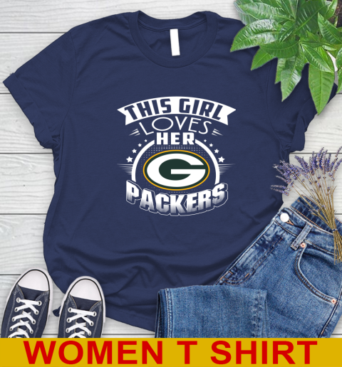 Green Bay Packers NFL Football This Girl Loves Her Team 96