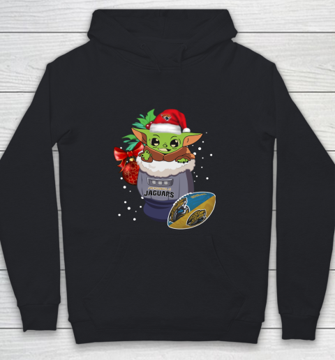 Jacksonville Jaguars Christmas Baby Yoda Star Wars Funny Happy NFL Youth Hoodie