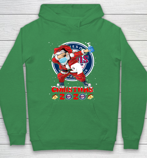 Minnesota Twins Funny Santa Claus Dabbing Christmas 2020 MLB Hoodie 5