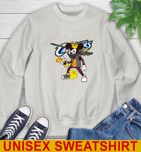 Cleveland Cavaliers NBA Basketball Mickey Peace Sign Sports Sweatshirt 12