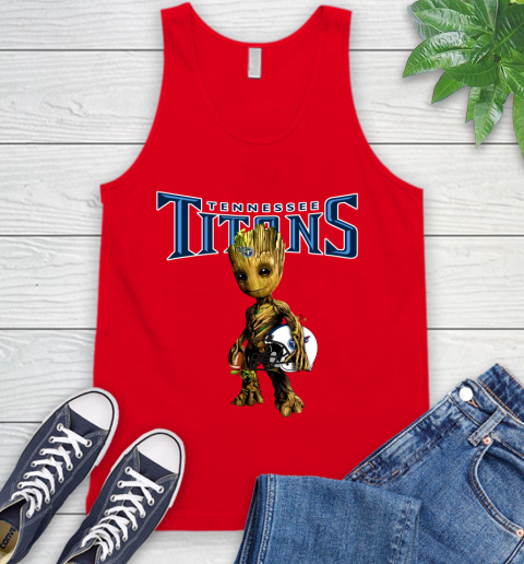 Tennessee Titans NFL Football Groot Marvel Guardians Of The Galaxy Tank Top 6