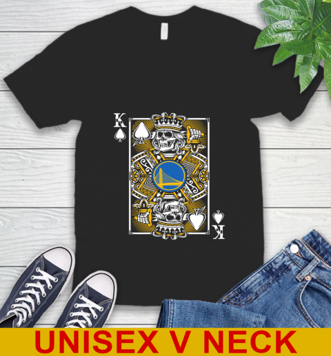 Golden State Warriors NBA Basketball The King Of Spades Death Cards Shirt V-Neck T-Shirt