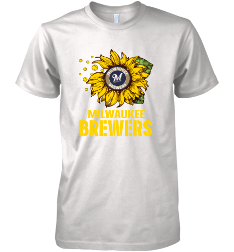 Brewers Sunflower MLB Baseball Premium Men's T-Shirt