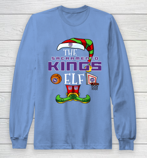 Sacramento Kings Christmas ELF Funny NBA Long Sleeve T-Shirt 8