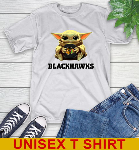 NHL Hockey Chicago Blackhawks Star Wars Baby Yoda Shirt 12
