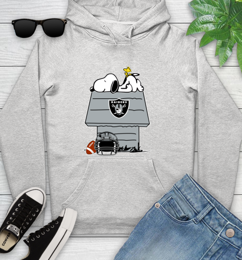 Oakland Raiders NFL Football Snoopy Woodstock The Peanuts Movie Youth Hoodie
