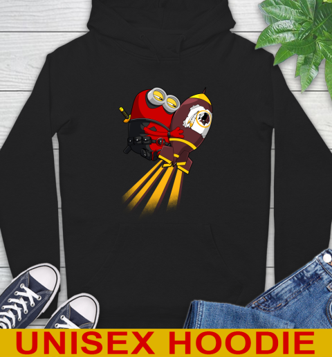 NFL Football Washington Redskins Deadpool Minion Marvel Shirt Hoodie