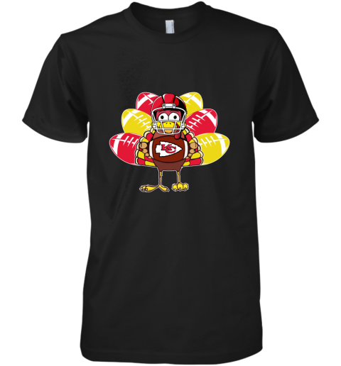 Kansas City Chiefs Turkey Football Thanksgiving Premium Men's T-Shirt