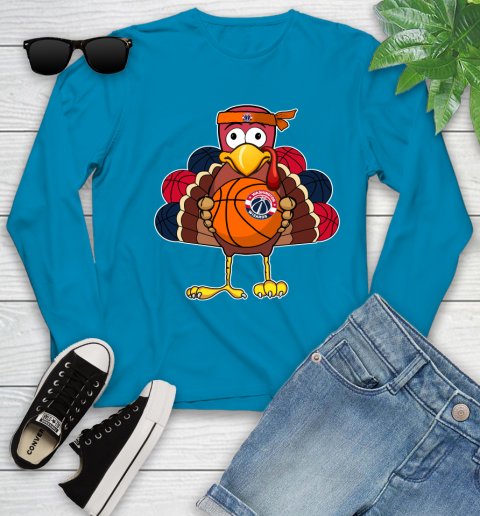 Washington Wizards Turkey thanksgiving day Youth Long Sleeve 7