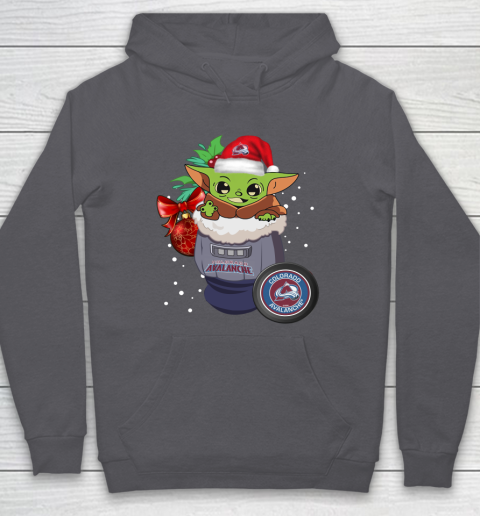 Colorado Avalanche Christmas Baby Yoda Star Wars Funny Happy NHL Hoodie 7