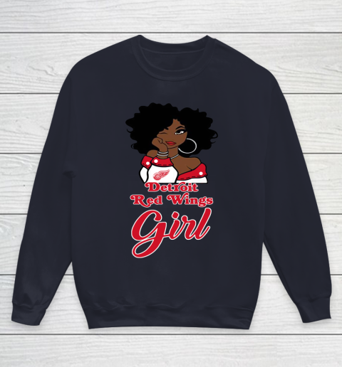 Detroit Red Wings Girl NHL Youth Sweatshirt 3
