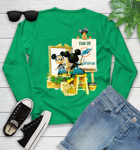 NFL Football Miami Dolphins Mickey Drawing Shirt 118