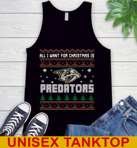 Nashville Predators NHL Hockey All I Want For Christmas Is My Team Sports 67