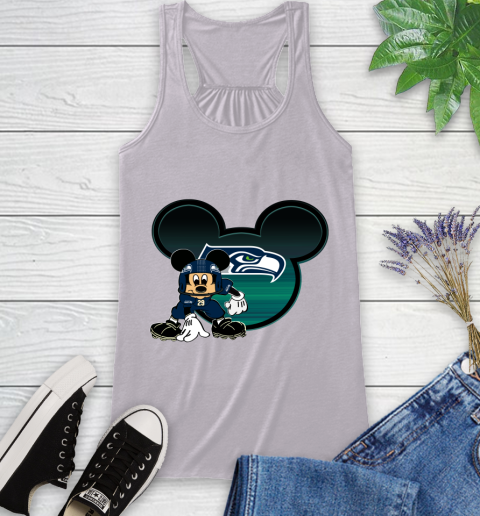 NFL Seattle Seahawks Mickey Mouse Disney Football T Shirt Racerback Tank 5