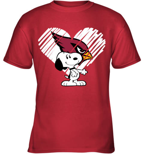 dx7s happy christmas with arizona cardinals snoopy youth t shirt 26 front red