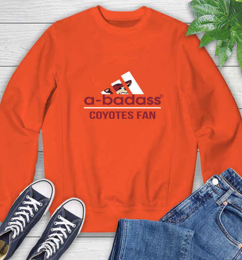 NHL A Badass Arizona Coyotes Fan Adidas Hockey Sports Sweatshirt 3