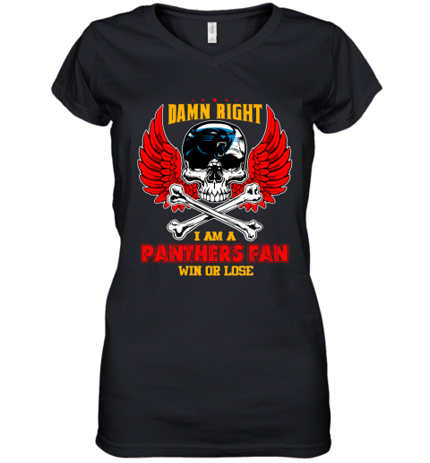 NFL Damn Right I Am A New York Jets Win Or Lose Skull Football Sports (2) tDPWkQCjNSJ women v neck t shirt 39 95 151514 front black