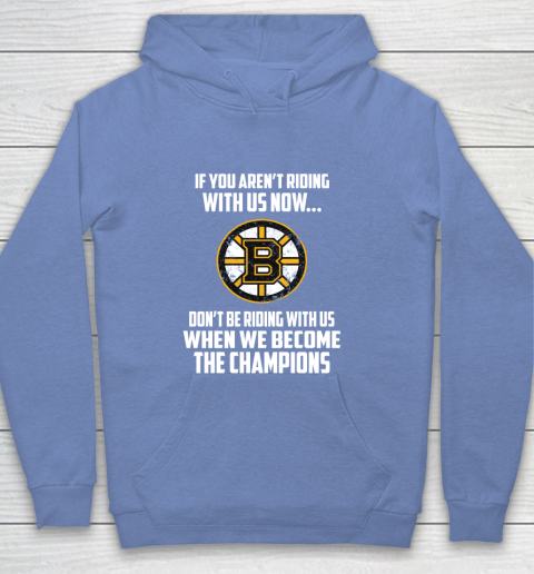 NHL Boston Bruins Hockey We Become The Champions Youth Hoodie 8