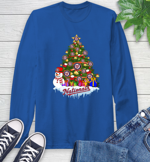 Washington Nationals Merry Christmas MLB Baseball Sports Long Sleeve T-Shirt 9