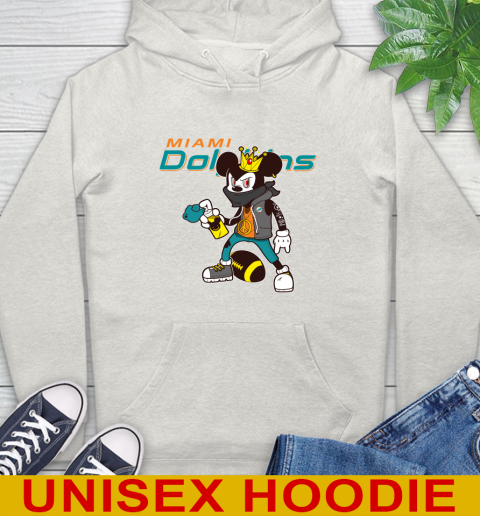 Miami Dolphins NFL Football Mickey Peace Sign Sports Hoodie 12