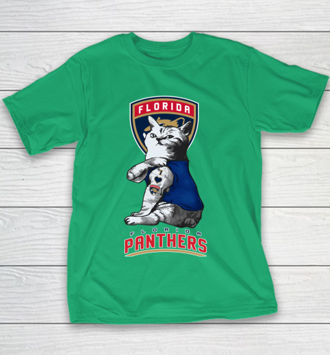 NHL My Cat Loves Florida Panthers Hockey Youth T-Shirt 3