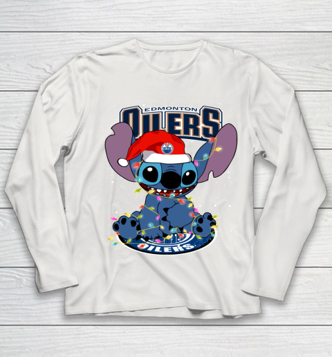 Edmonton Oilers NHL Hockey noel stitch Christmas Youth Long Sleeve 8
