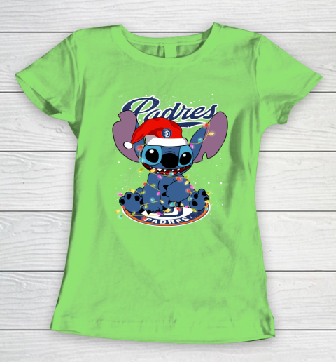 San Diego Padres MLB noel stitch Baseball Christmas Women's T-Shirt 5