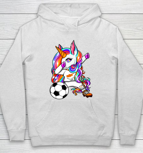 Dabbing Unicorn Cyprus Soccer Fans Jersey Cypriot Football Hoodie
