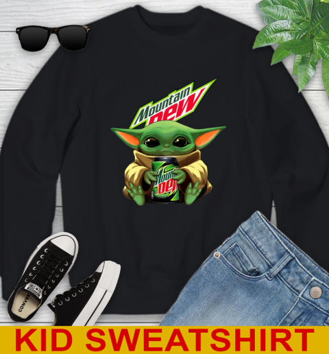 Star Wars Baby Yoda Hugs Mountain Dew Soft Drink Shirt 114