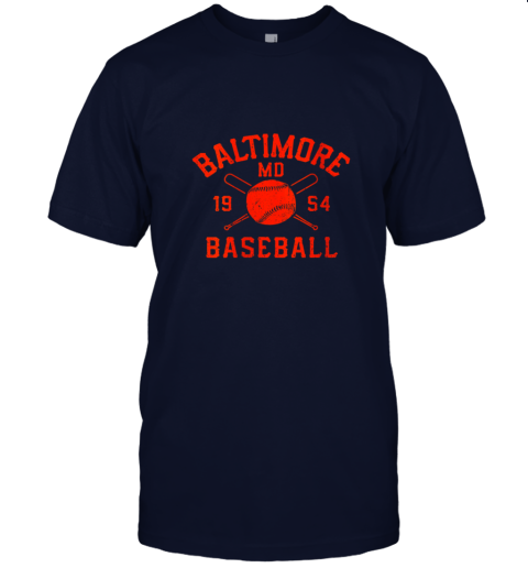 r6ml baltimore baseball vintage oriole retro gift jersey t shirt 60 front navy