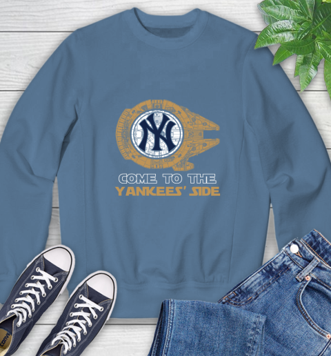 MLB Come To The New York Yankees Sox Side Star Wars Baseball Sports Sweatshirt 8