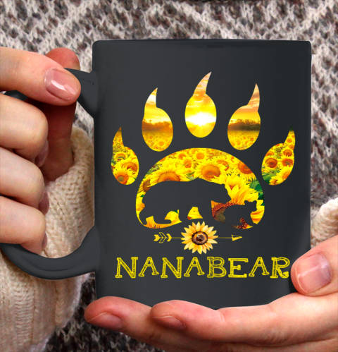 Nana Bear Sunflower T Shirt Funny Mother s Day Ceramic Mug 11oz