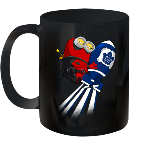 NHL Hockey Toronto Maple Leafs Deadpool Minion Marvel Shirt Ceramic Mug 11oz